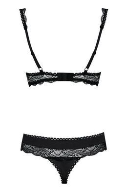 Комплект Obsessive MIAMOR SET S/M черная открыт,грудь