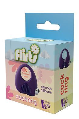 Эрекционное кольцо с вибрацией Dream Toys FLIRTS COCKRING PURPLE