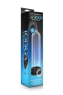Вакуумна помпа Blush Performance VX101 з ерекційним кільцем, прозоро-чорна