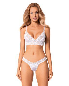 Эротический комплект Obsessive Heavenlly 2-pcs set M/L, бюстгальтер и танга