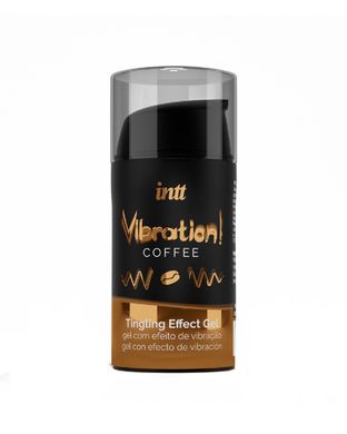 Рідкий вібратор Intt Vibration Coffee (15 мл), густий гель, дуже смачний, діє до 30 хвилин