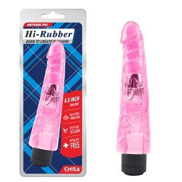 Вибратор&nbsp;розовый Chisa&nbsp;Hi-Rubber