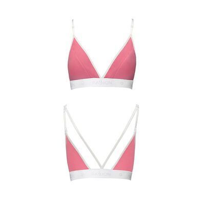 Спортивный топ с двойными бретелями Passion PS007 TOP pink, size M