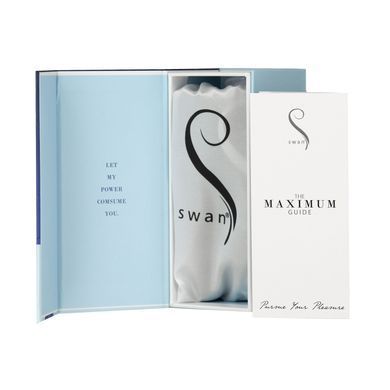 Виброшар Swan Maximum + Comfy Cuff Blue, супермощная, разная интенсивность, силиконовая манжета