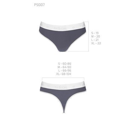 Спортивные трусики-стринги Passion PS007 PANTIES dark grey, size M