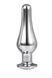DT21825 анальна пробка конічної форми Dream Toys GLEAMING LOVE SILVER PLEASURE PLUG L