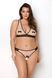 Комплект белья Passion Viena Set 6XL/7XL beige, лиф, стринги с доступом, бантики