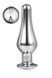 DT21825 анальна пробка конічної форми Dream Toys GLEAMING LOVE SILVER PLEASURE PLUG L