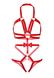 Leg Avenue Studded O-ring harness teddy Red S