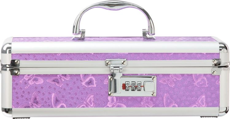 Кейс для зберігання секс-іграшок BMS Factory - The Toy Chest Lokable Vibrator Case Purple з кодовим, Фиолетовый