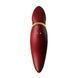 Вибратор 2в1 с язычком Zalo &mdash; Hero Wine Red, кристалл Swarovski