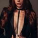 Портупея MAZE Bijoux Indiscrets с ошейником и одним пересечением, черная