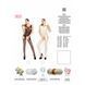 Бодістокінг Passion BS029 white, комбінезон, імітація панчох і пояса, Білий