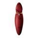 Вибратор 2в1 с язычком Zalo &mdash; Hero Wine Red, кристалл Swarovski