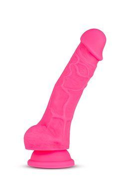 Фаллоимитатор с двойной плотностью NEO 7.5INCH COCK W. BALLS