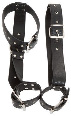 Система фиксации Bad Kitty Neck and Hand Restraints, черного цвета