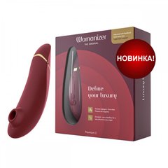 Вакуумный клиторальный стимулятор Womanizer Premium 2 Bordeux