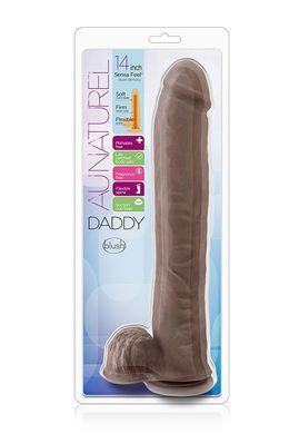 Фалоімітатор Гігант кібершкіра AU NATUREL DADDY 14INCH SENSA FEEL DILDO