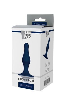 Dt21710 анальна пробка CHEEKY LOVE SILICONE PLUG MEDIUM BLUE