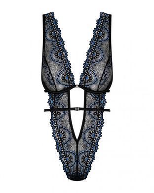 Боди сексуальный кружевной Obsessive Belisis teddy black S/M