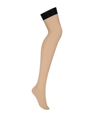 Чулки Obsessive S814 stockings black S/M