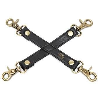 Хрестоподібний фіксатор Fifty Shades of Grey Bound to You Faux Leather Hogtie, Черный