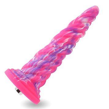 Фантазийный фаллоимитатор 10.12&Prime; для секс-машин Hismith Silicone Dildo rose Monster Series, KlicLok