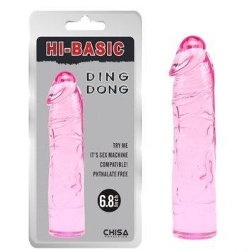 Фаллоимитатор гелевый Chisa Hi-Basic Ding Dong Pink