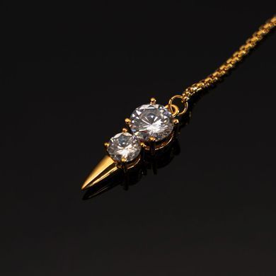 Прикраси для клітора та статевих губ UPKO Non-pierced Jewelry Snowman з гірським кришталем, золотисті