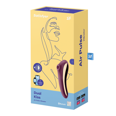 стимулятор Satisfyer Dual Kiss wine red