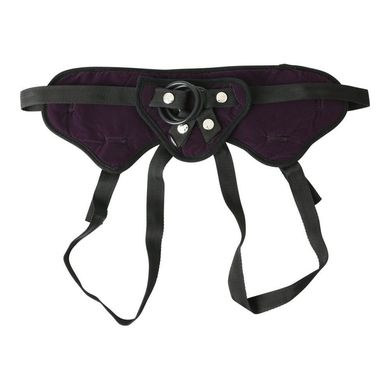 Трусы для страпона Sportsheets - Lush Strap On Purple, широкий бархатистый пояс, очень комфортные, Фіолетовий