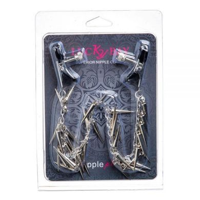 Затискачі на соски nipple play плоскі Chain and Spike