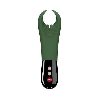 Вібратор для пеніса Fun Factory MANTA moss green/black, підходить для парних ігор