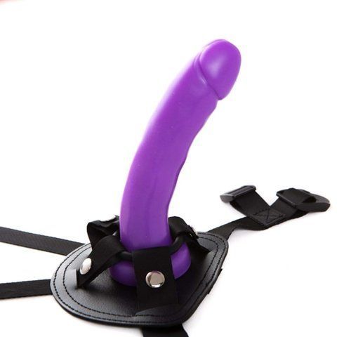 CH59213 Страпон&nbsp;c фиолетовой насадкой&nbsp;RGB&nbsp;Sex&nbsp;Harntss&nbsp;and&nbsp;Probe&nbsp;Chisa