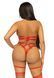 Leg Avenue Studded O-ring harness teddy Red M