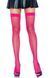 Leg Avenue Nylon Fishnet Thigh Highs OS Neon Pink