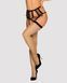 Чулки Obsessive S814 stockings black S/M