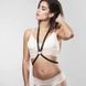 Портупея з кільцем на грудях MAZE Bijoux Indiscrets чорна, OS
