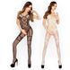 Бодістокінг Passion BS018 black, комбінезон, імітація панчіх і пояса, Черный