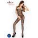 Бодістокінг Passion BS018 black, комбінезон, імітація панчіх і пояса, Черный