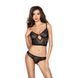 Комплект білизни LEXINE SET black XXL/XXXL- Passion: ліф-топік, трусики, Чорний