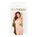 Приталенная сорочка-сетка со стрингами Penthouse - All Yours White S/M, Белый