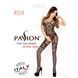 Бодістокінг Passion BS018 black, комбінезон, імітація панчіх і пояса, Черный