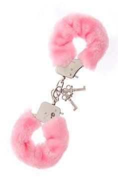 Наручники з хутром Dream toys Metal Handcuff, рожевий