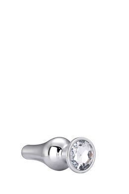 DT21823 анальна пробка конічної форми Dream Toys GLEAMING LOVE SILVER PLEASURE PLUG S