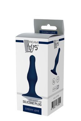 DT21709 Анальная пробка CHEEKY LOVE SILICONE PLUG SMALL BLUE
