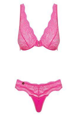 Комплект&nbsp;Obsessive&nbsp;OBSESSIVE&nbsp;LUVAE&nbsp;2-PCS&nbsp;SET&nbsp;Pink&nbsp;S/M