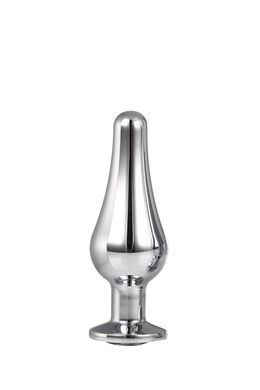 DT21823 анальна пробка конічної форми Dream Toys GLEAMING LOVE SILVER PLEASURE PLUG S