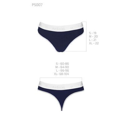 Спортивные трусики-стринги Passion PS007 PANTIES navy blue, size XL