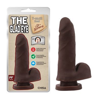 Фаллоимитатор&nbsp;с&nbsp;хребтом&nbsp;Chisa The&nbsp;Glad&nbsp;Eye&nbsp;Brown
